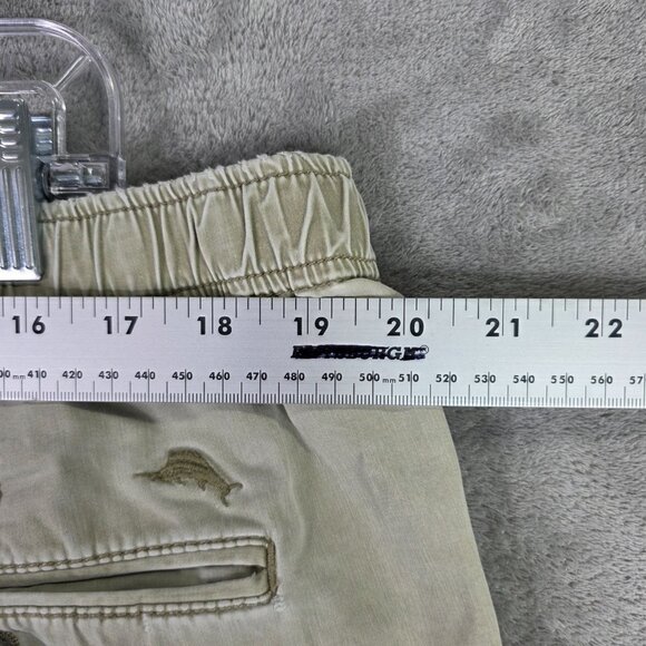 Mens Tommy Bahama Khaki Drawstring Pants Elastic Waist Cotton Tencel Stretch XXL - Picture 6 of 9